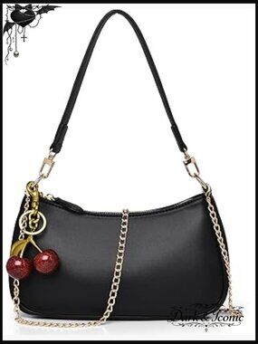 Retro Cherry Purse Hobo Handbag Small Crossbody Shoulder Bag Cute Clutch